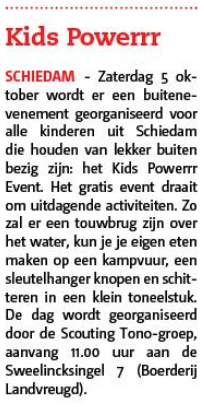 Het Nieuwe Stadsblad - 2 oktober 2019, Voorpagina